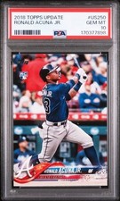 Ronald Acuna Jr. 2018 TOPPS UPDATE #US250 PSA 10 GEM MT RC