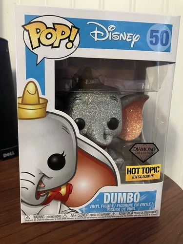 NIB 2017 Hot Topic Exclusive Dumbo Funko Pop #50 Disney Diamond Collection