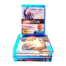 Invictus 7 x Bluray Movie Gift Set Bundle Lucky One Morning Glory Argo Region B