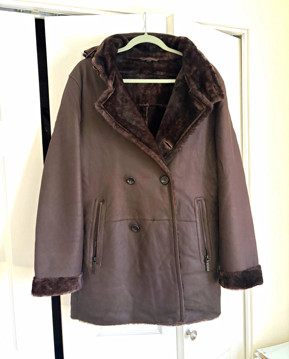 Armani Collezioni Coats, Jackets & Vests Leather Outer Shell for