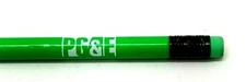 Advertisement Pencil PG & E Green (E11)