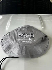 FAFO BOONEY HAT GRAY "3.8 SFI TURBO" Grand National GNX. Shop FAFO Apparel.