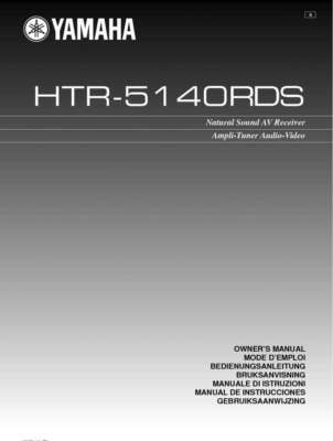 Yamaha HTR-5140-RDS Receiver Owners Manual