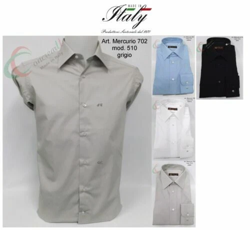 Camicie classiche da uomo bianche in cotone