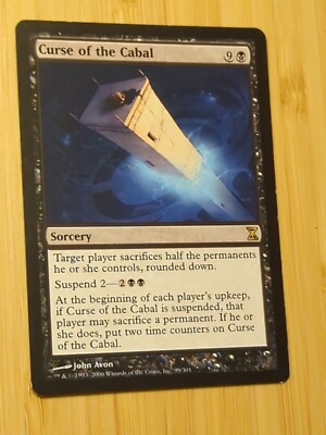 Curse of the Cabal Time Spiral NM Black Rare MAGIC THE GATHERING CARD ABUGames
