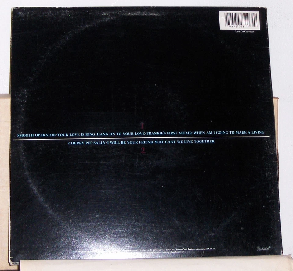 Sade – Diamond Life - 1984 LP Record Album - Vinyl Excellent - Image 2 of 2