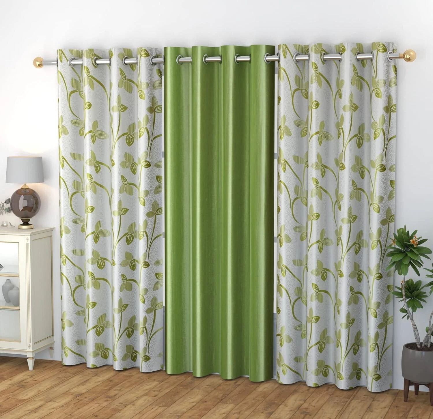 New 3 Piece Polyester Door Curtain Set with Eyelets - 7ft
Opens in a new window or tab