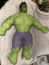 Marvel Universe Live Incredible Hulk Plush With Vinyl Head 18" Tall