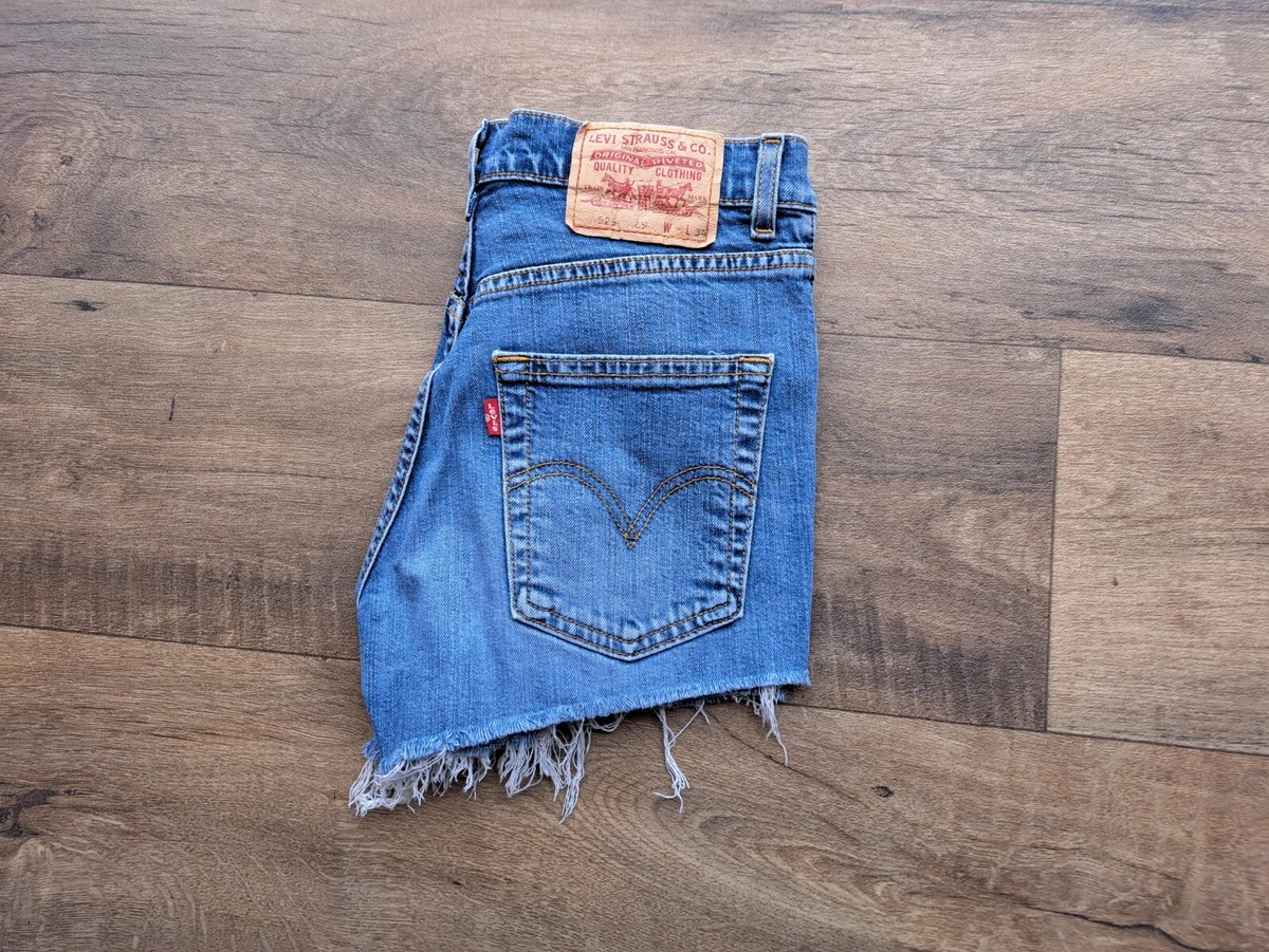 Levis 525 Mujer Pantalones Cortos Vaqueros Cortada W. 30 ( Ropa 40/42  Máximo)