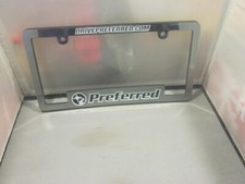 Preferred Dealer License Plate Frame Plastic