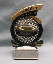 HOCKEY puck trophy resin PDU 81441GS award