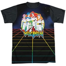 Voltron Team Voltron Adult Halloween Costume T Shirt (Black Back), S-3XL