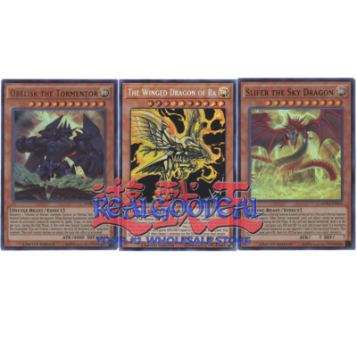 YuGiOh Egyptian Gods Set Obelisk Ra Slifer MVP1 TN19 | eBay