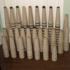 Cardboard Cones, Lot of 235 Works with Cone Winders, Different Sizes Read Desc