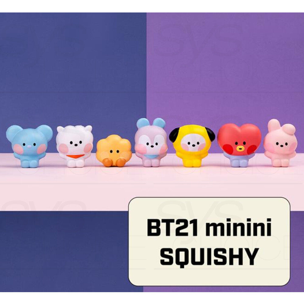 BTS BT21 Official Authentic Goods minini SQUISHY Figure + Tracking