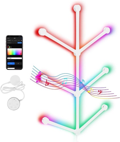 WiFi Smart RGB LED Wall Light - Music Sync - Voice Control - Gaming - NIB