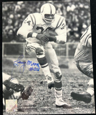 Lenny Moore Signed Autographed Photo -Baltimore Colts - COA