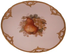 Rare KPM Berlin Art Nouveau Porcelain Fruit Scene Dinner Plate Porzellan Teller