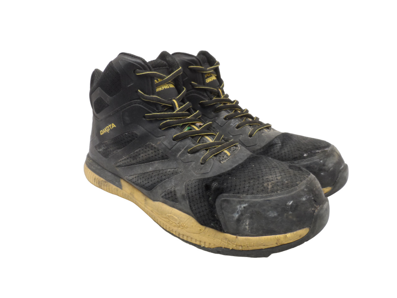 Dakota Men's Mid-Cut CTCP Athletic Safety Shoes 3822 Black/Yellow Size 11M