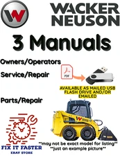 WACKER NEUSON 701SP WHEELED SKID STEER OPERATORS SERVICE PARTS MANUAL PDF USB