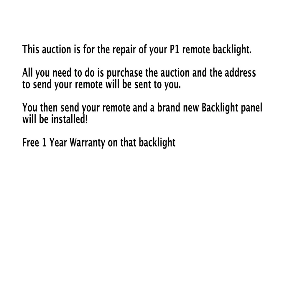 Backlight Repair Service for Bose P1 Remote Control - Brand New Backlight - Image 2 of 3