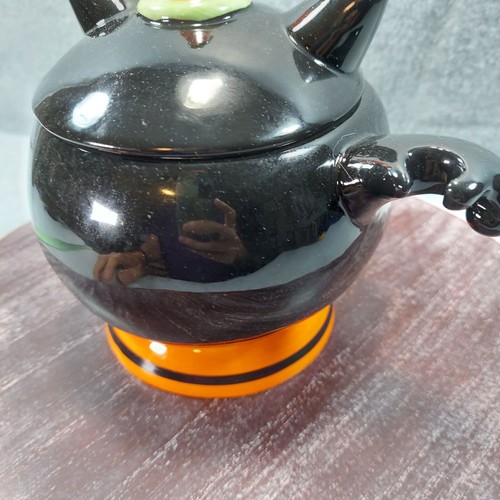 Joanna Parker Halloween Grinning Cat Black Cat Treat Bowl Hat Lid No Spoon - Picture 7 of 13