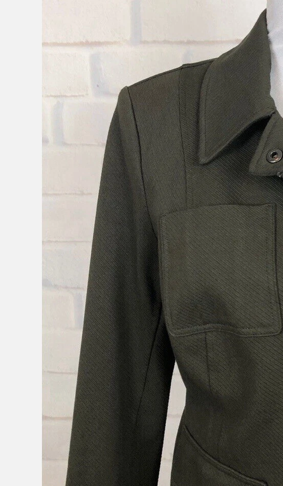 Chaqueta Cabi Mujer S Verde Oliva Academia Militar Blazer Asimétrico 4120 Foto 4 de 4