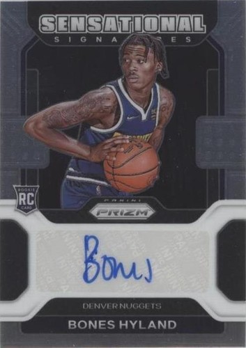 2021-22 Panini Select #19 Bones Hyland Rookie Revolution Blue