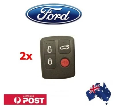 2 x Ford Remote BA/BF Falcon Sedan/Wagon Keyless Car Remote 4 Button Keypad - image 1 of 4