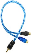 Rockville RCAM2F RCA Y-Adaptor 1 Male to 2 Female to RCA Interconnect Cable