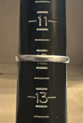 WUNDERSCHÖNER BANDRING 3 MM STERLINGSILBER 925 GRÖSSE 12