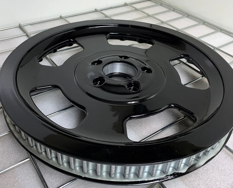 Harley SPROCKET V-Rod 72T VRSC NEGRO BRILLANTE polea 2007-17 40590-07 intercambio Foto 3 de 4