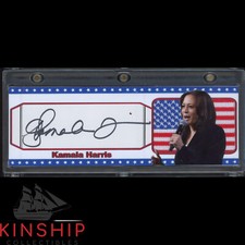 Kamala Harris signed Custom Cut Booklet JSA LOA President Biden VP Auto Z1887