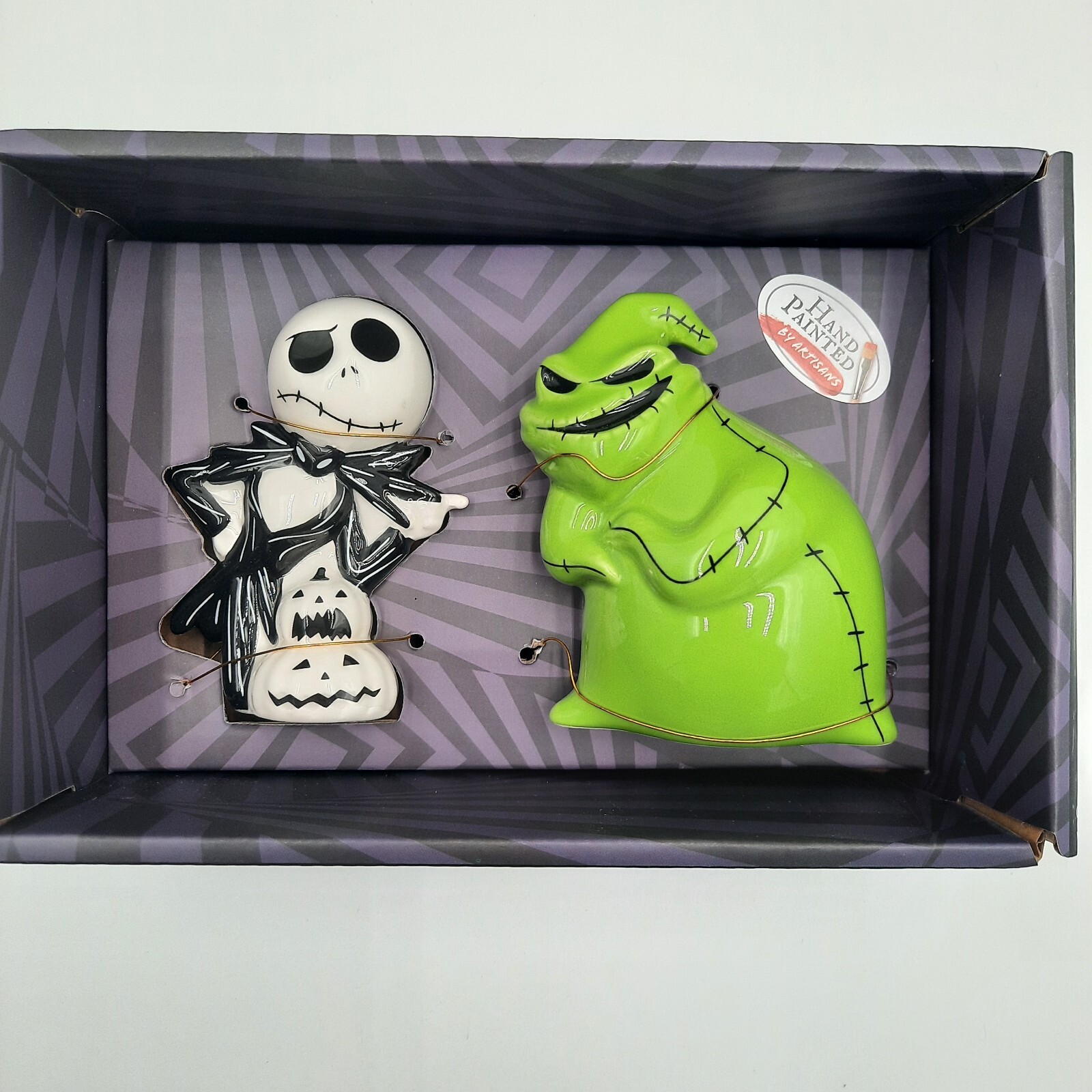 Nightmare Before Christmas Salt & Pepper Shakers Jack & Oogie Boogie  NEW IN BOX
