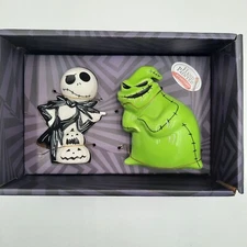 Nightmare Before Christmas Salt & Pepper Shakers Jack & Oogie Boogie  NEW IN BOX