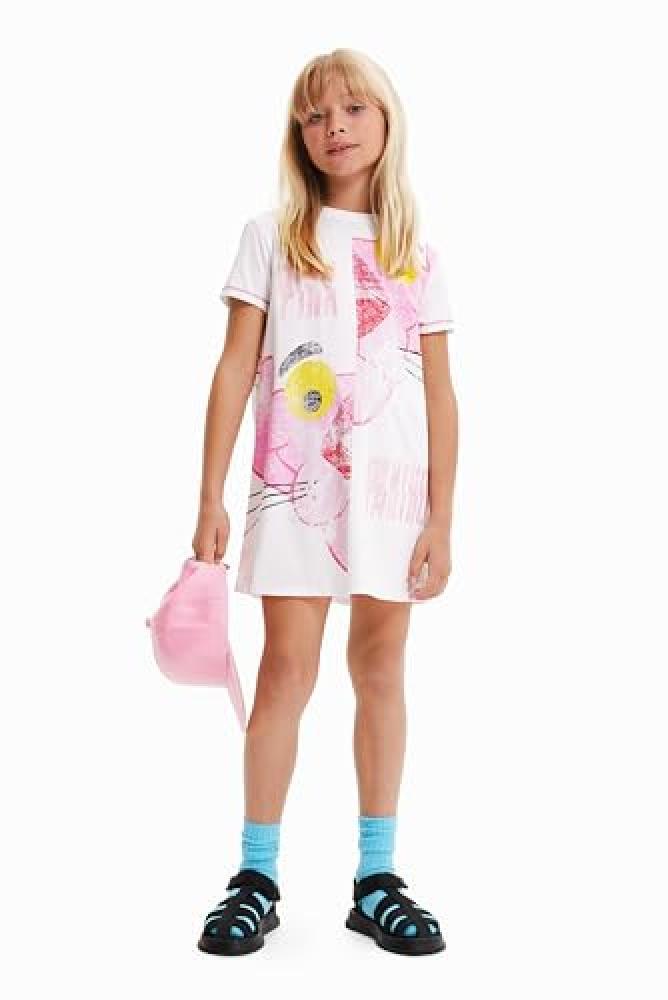 (TG. 4 anni) Desigual Vest_Marilin 1000 Blanco Dress, Bianco, 4 Anni Bambina - N