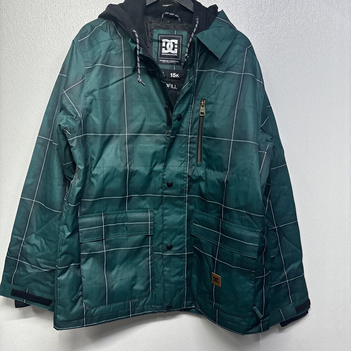 DC Bandwidth 15K Snowboard Jacket, Men's Size Large, Green #5L4A