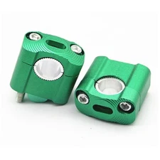Green 22MM 28MM HandleBar Fat Bar Risers Mount Clamp Adaptor Motorcycle Chopper