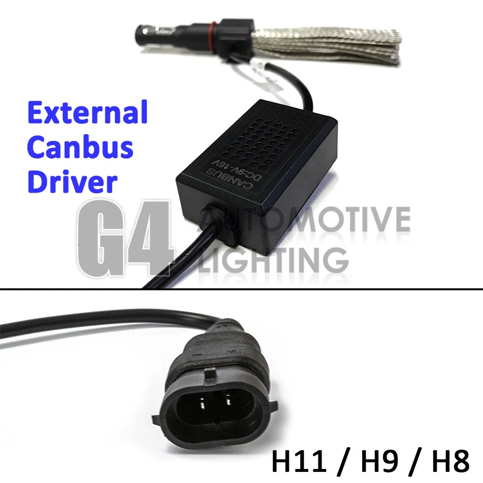 2x Kit de conversión de luz antiniebla LED sin ventilador H11 H9 H8 Canbus 6000K Super White Bulbs Foto 3 de 4