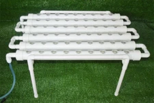 Hydroponic Grow Kit 54 Plant Sites Horizontal 6 Pipes 110V Pump Vegetable Garden