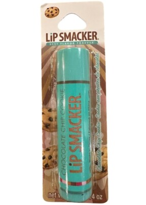 Lip Smacker CHOCOLATE CHIP COOKIE Flavored Lip Balm Blue+Gold Tube Discontinued