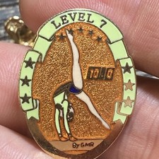 Level 7 Gymnastics 10.0 Lapel Pin Hat Vest EUC K426