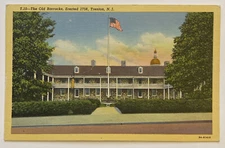 Vintage Postcard, The Old Barracks, Trenton, NJ