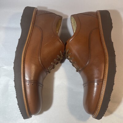 Samuel Hubbard Market Cap Brogue Dress Shoes Whisky Brown  display picture 1