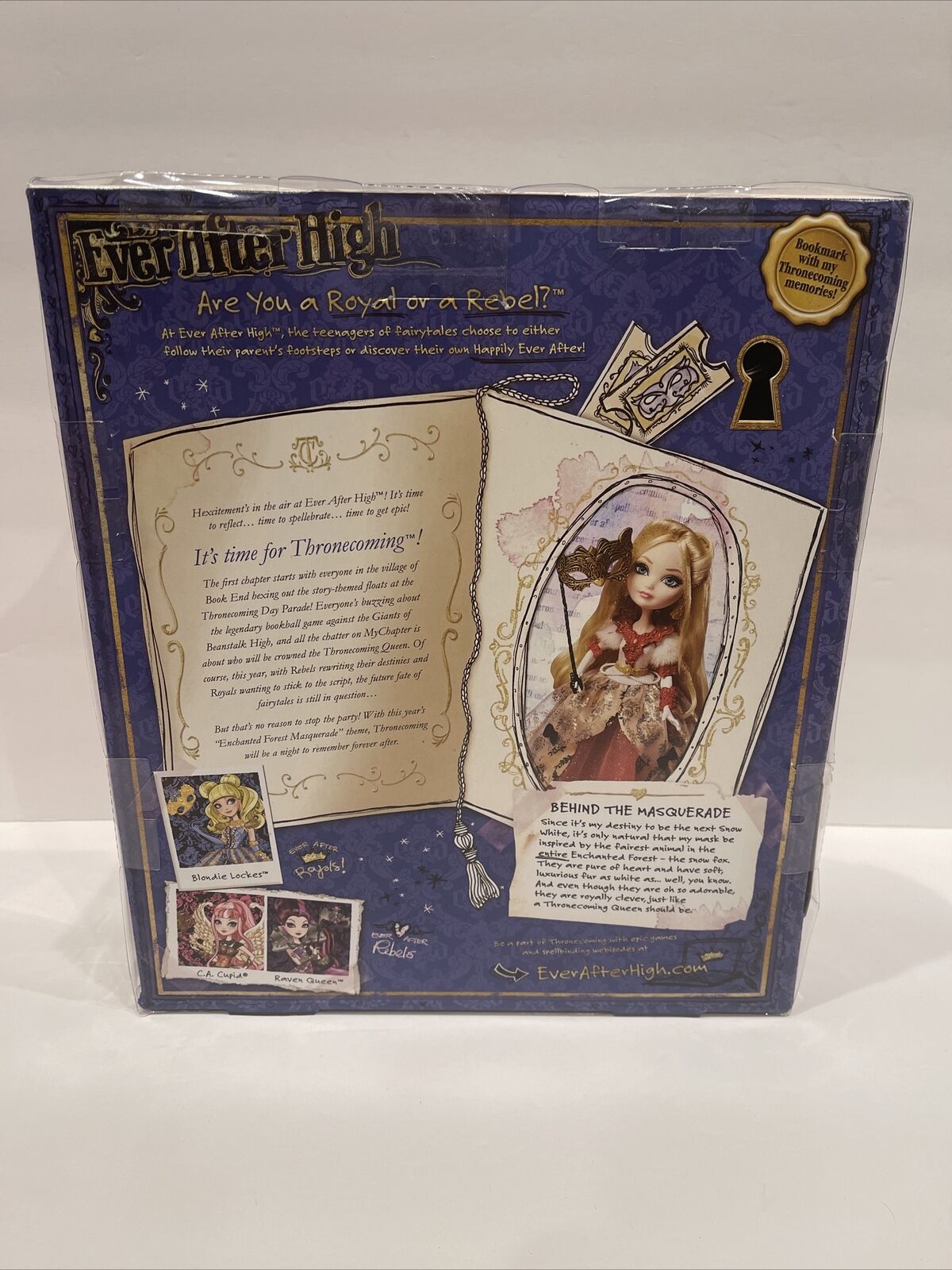 EVER AFTER HIGH THRONECOMING APPLE WHITE NIB NRFB RARE HTF BJH53 AMAZING  BOX