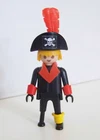 PLAYMOBIL (A4113) PIRATES - Captain Wooden Leg 3050 3051 Vintage Fixed Hands