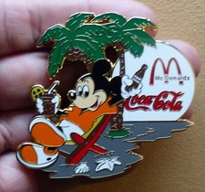 GRAND PINS PIN'S DISNEY MC DONALD'S MACDO COCA COLA PALMIER 6cm x 5cm
