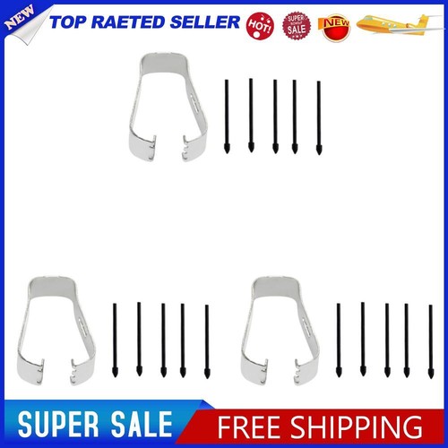 5x Touch Replacement Tip Nibs w/ Clip for Galaxy Tab (Black)