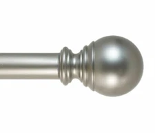 Basic Ball 1 IN Curtain Rod 2pk