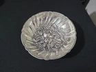 Vintage S. Kirk & Son 430 Sterling Silver Repousse Footed Berry/ Candy Dish 105g